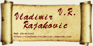 Vladimir Rajaković vizit kartica